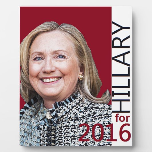 Hillary Clinton 2016 Fotoplaat (Voorkant)