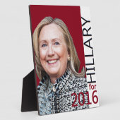 Hillary Clinton 2016 Fotoplaat (Zijkant)