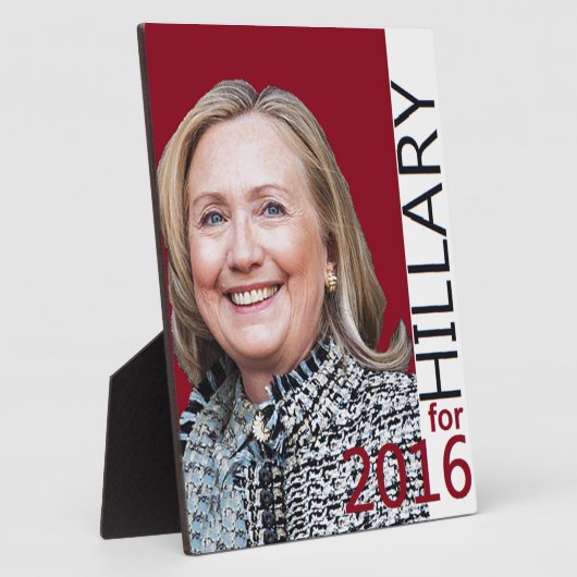 Hillary Clinton 2016 Fotoplaat (Zijkant)