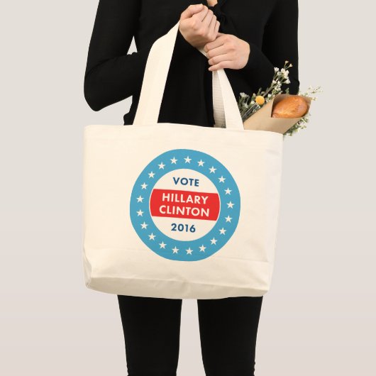 Hillary Clinton 2016 Grote Tote Bag (Voorkant (product))