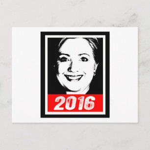 HILLARY CLINTON 2016 INKT ART.png Briefkaart