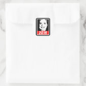HILLARY CLINTON 2016 INKT ART.png Ronde Sticker (Tas)