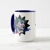 Hillary Clinton 2016 - Ja ze kan - Mok (Voorkant links)