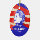 Hillary Clinton 2016 Keramisch Ornament (Links)