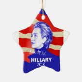 Hillary Clinton 2016 Keramisch Ornament (Rechts)