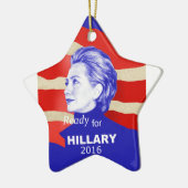 Hillary Clinton 2016 Keramisch Ornament (Links)