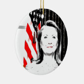 Hillary Clinton 2016 Keramisch Ornament (Rechts)