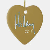 Hillary Clinton 2016 Keramisch Ornament (Rechts)