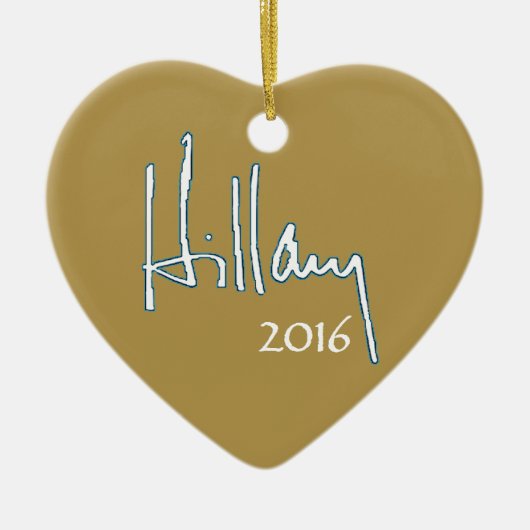 Hillary Clinton 2016 Keramisch Ornament (Voorkant)
