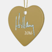Hillary Clinton 2016 Keramisch Ornament (Links)