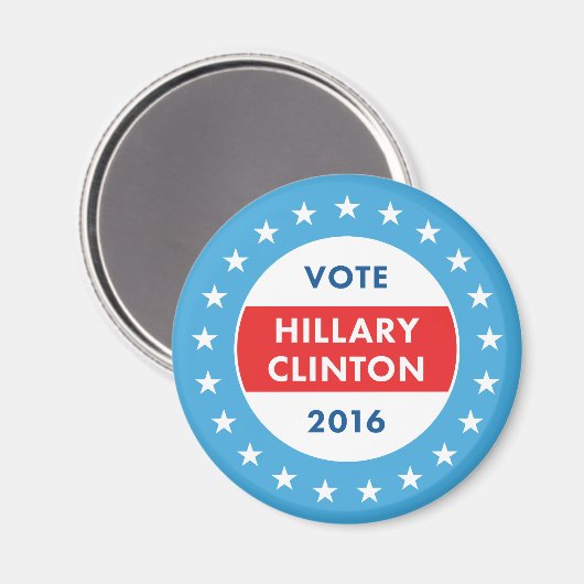 Hillary Clinton 2016 Magneet (Voorkant / Achterkant)