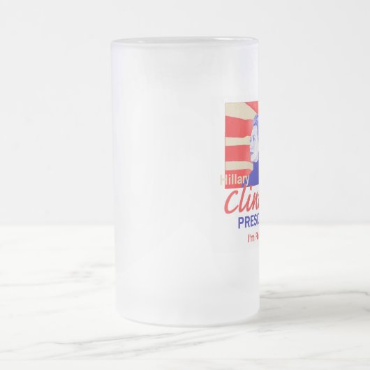 Hillary CLINTON 2016 Matglas Bierpul (Center)