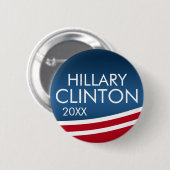 Hillary Clinton 2016 Modern Swobon Design Ronde Button 5,7 Cm (Voorkant /achterkant)