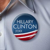 Hillary Clinton 2016 Modern Swobon Design Ronde Button 5,7 Cm