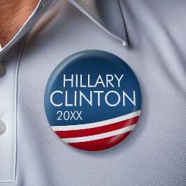 Hillary Clinton 2016 Modern Swobon Design Ronde Button 5,7 Cm