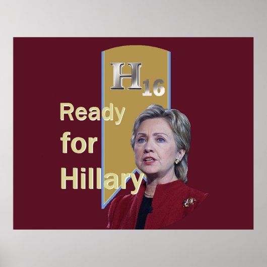 Hillary Clinton 2016 Poster (Voorkant)