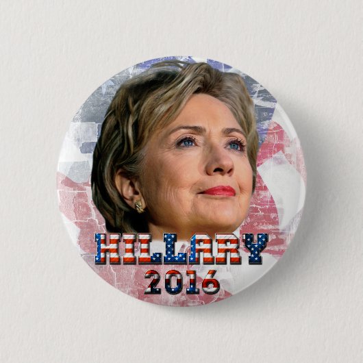 Hillary Clinton 2016 Ronde Button 5,7 Cm (Voorkant)