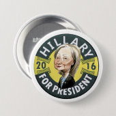 Hillary Clinton 2016 Ronde Button 7,6 Cm (Voorkant /achterkant)