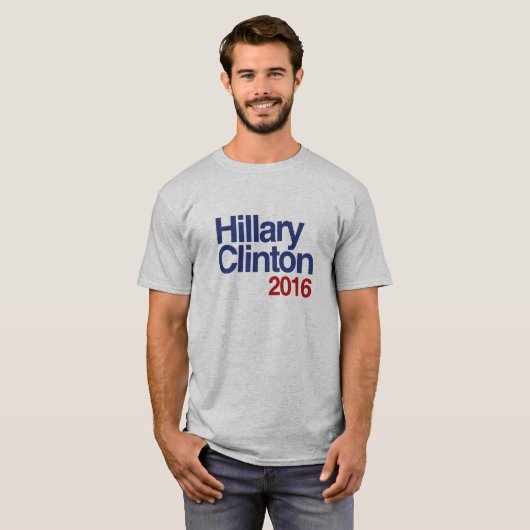 HILLARY CLINTON 2016 SIMPLE.png T-shirt (Voorkant volledig)