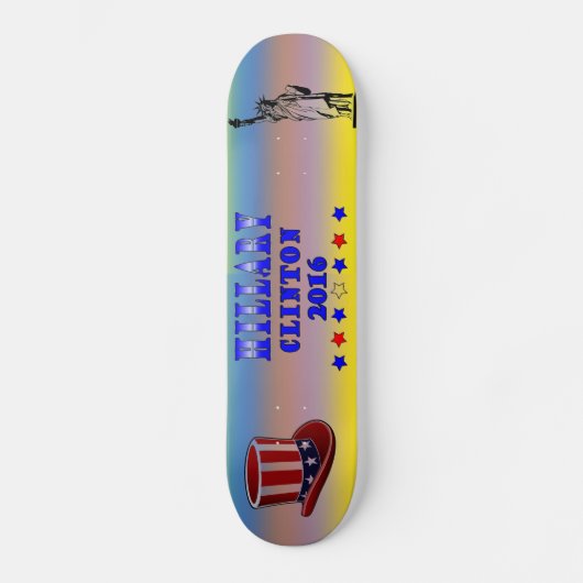 Hillary Clinton 2016 Skateboard (Voorkant)