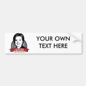 HILLARY CLINTON 2016 SPANGLE -.png Bumpersticker (Voorkant)