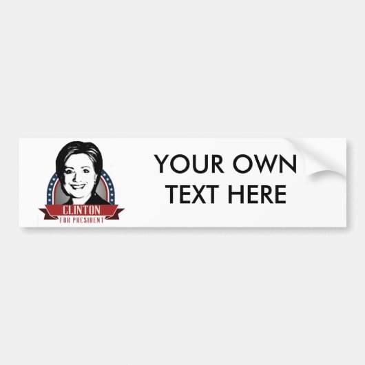 HILLARY CLINTON 2016 SPANGLE -.png Bumpersticker (Voorkant)