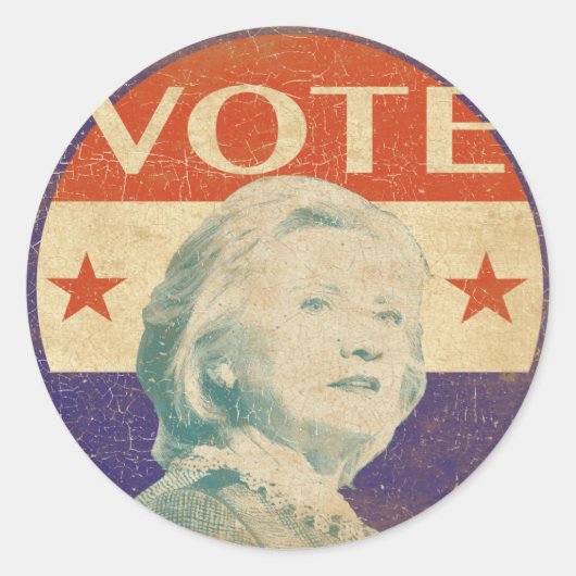 Hillary Clinton 2016 Verkiezing Sticker (Voorkant)