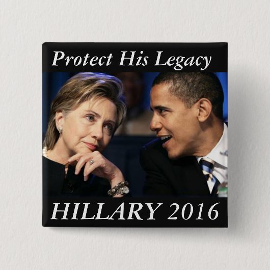 Hillary Clinton 2016 Vierkante Button 5,1 Cm (Voorkant)