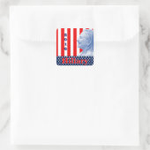 Hillary Clinton 2016 Vierkante Sticker (Tas)