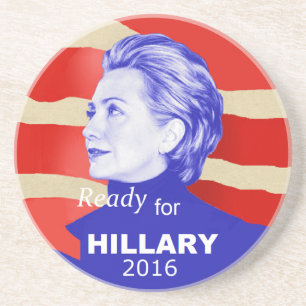 Hillary Clinton 2016 Zandsteen Onderzetter