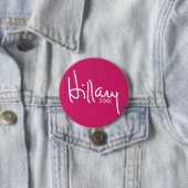 Hillary Clinton 2020 Designer Campaign Gear Ronde Button 7,6 Cm (In situ)