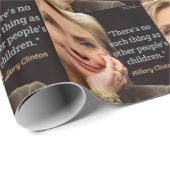 Hillary Clinton & Alle Kinderen Citaat Cadeaupapier (Rol Hoek)