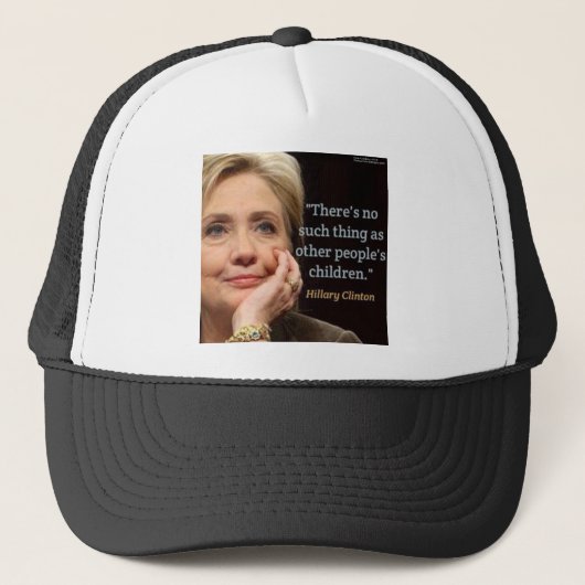 Hillary Clinton & Alles Quote Trucker Pet (Voorkant)
