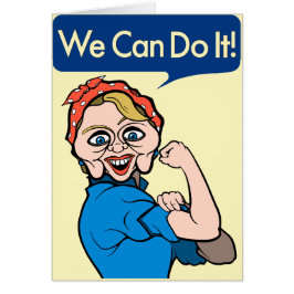Hillary Clinton als Rosie de Riveter