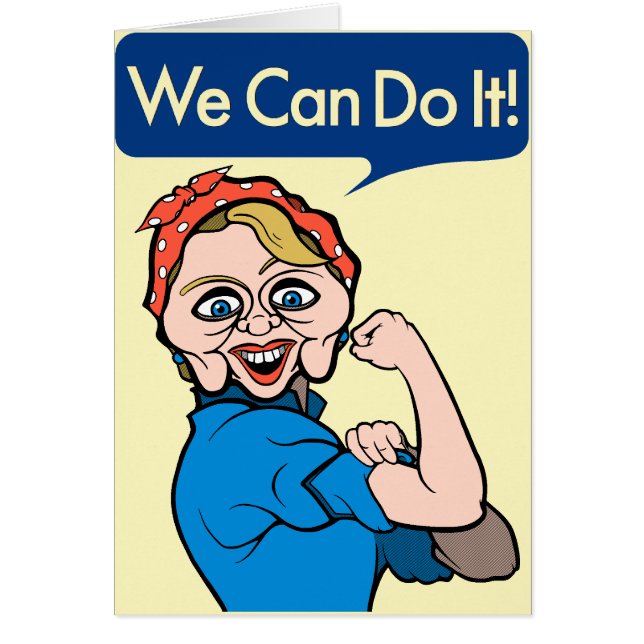 Hillary Clinton als Rosie de Riveter (Voorkant)
