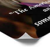 Hillary Clinton Amerika & Leugenaars Quote Poster (Hoek)