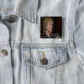 Hillary Clinton Amerikanen zijn getired Quote Vierkante Button 5,1 Cm (In situ)