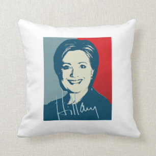 HILLARY CLINTON AUTOGRAPHED SIGN.png Kussen