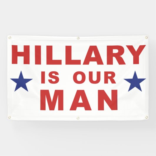 Hillary Clinton banner Hillary Clinton sign 2016 (Horizontaal)