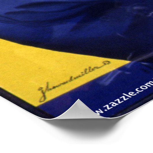 Hillary Clinton bepaald. Poster (Hoek)