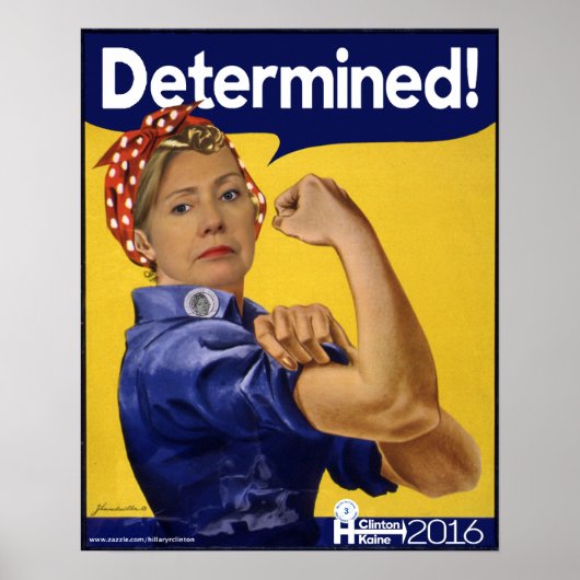 Hillary Clinton bepaald. Poster (Voorkant)