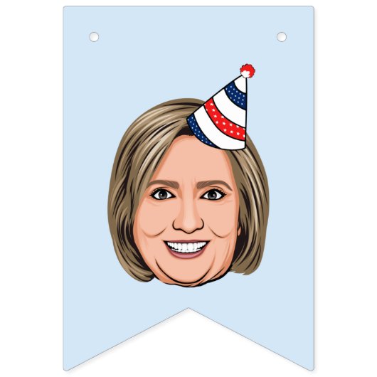 HILLARY CLINTON BIRTHDAY VLAGGETJES (Tweede vlag)