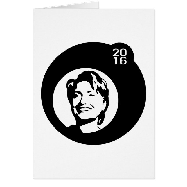Hillary Clinton Black Bubble (Voorkant)
