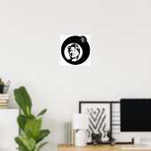 Hillary Clinton Black Bubble Poster (Thuiskantoor)