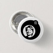 Hillary Clinton Black Bubble Ronde Button 3,2 Cm (Voorkant /achterkant)