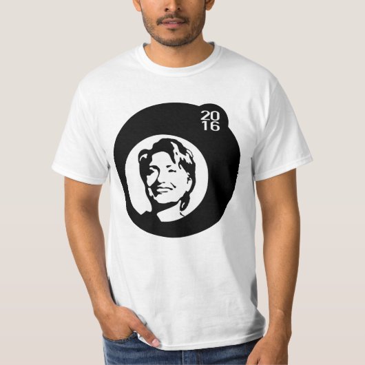 Hillary Clinton Black Bubble T-shirt (Voorkant)