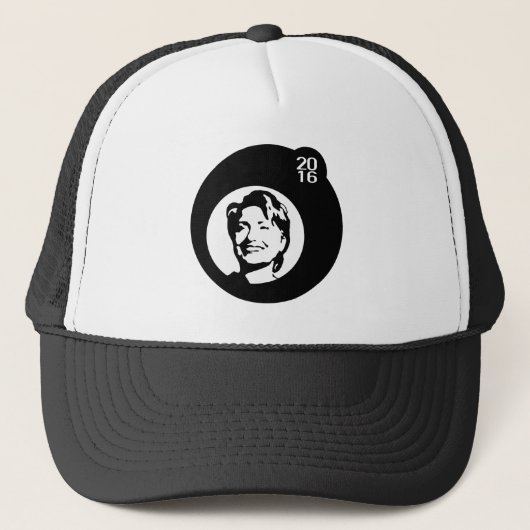 Hillary Clinton Black Bubble Trucker Pet (Voorkant)