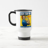 Hillary Clinton Blijf Vechtend Reisbeker (Links)