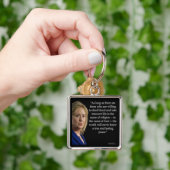 Hillary Clinton Bloed Religie Citaat Sleutelhanger (Hand)