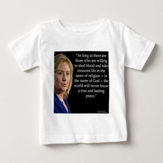 Hillary Clinton Blood Religion Quote (Voorkant)